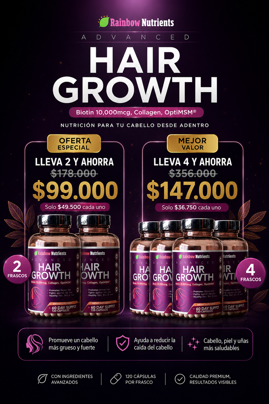 HAIR GROWTH - Recupera tu cabello desde la raíz