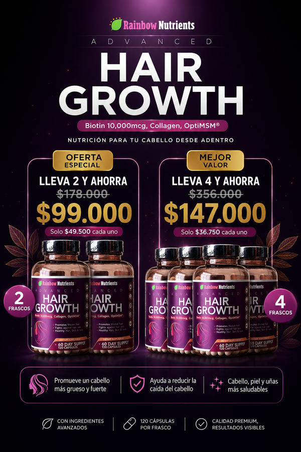 HAIR GROWTH - Recupera tu cabello desde la raíz