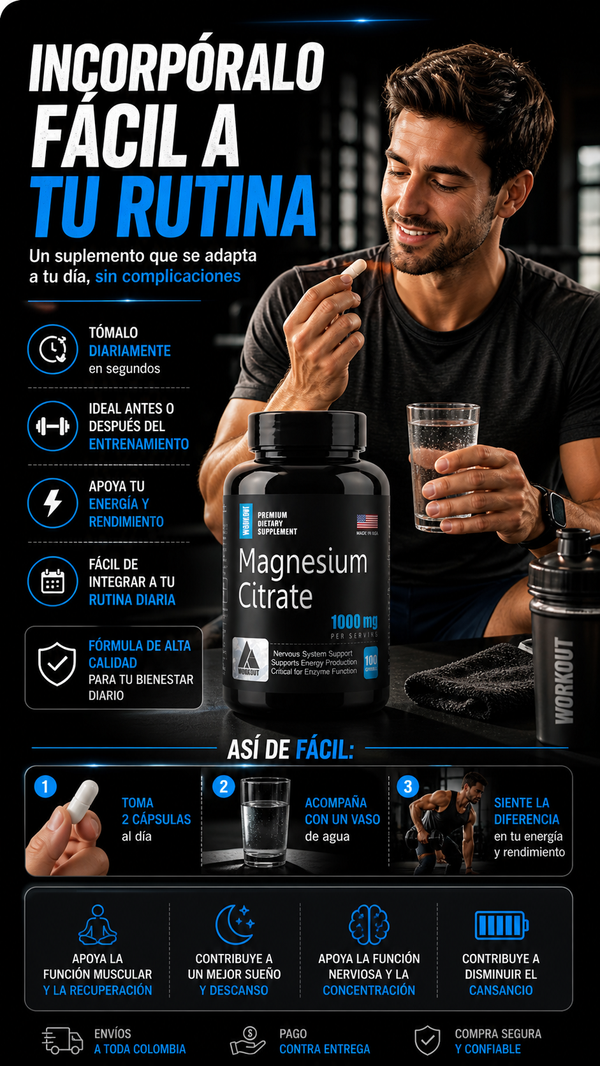 Citrato de magnesio Workout