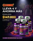 Resveratrol Con INVIMA 1000mg — Antioxidante + Colágeno + Vitamina C