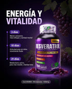 Resveratrol Con INVIMA 1000mg — Antioxidante + Colágeno + Vitamina C